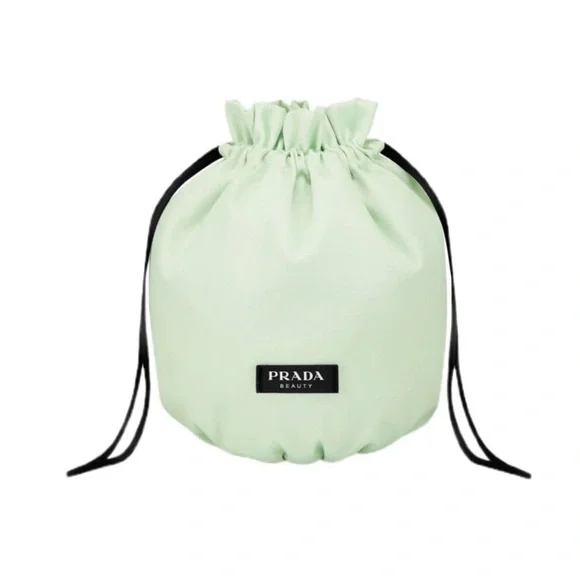 Prada Beauty Pouch Drawstring Light Green Dust Bag . - Picture 2 of 13